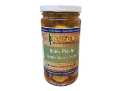 Small Batch Spicy Pickle Stuffed Queen Olives