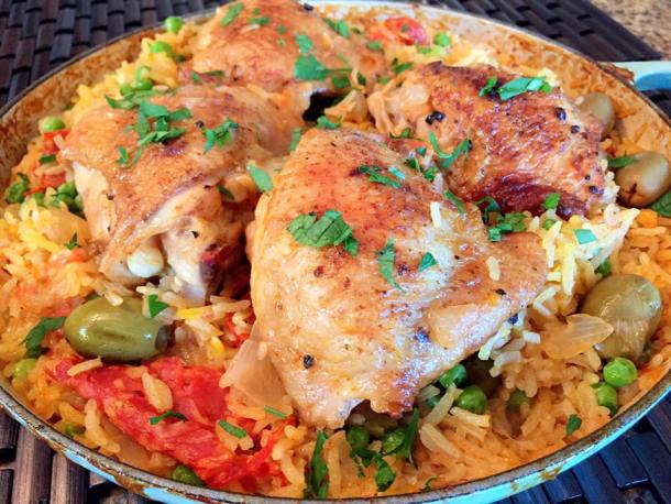 Spanish Chicken and Saffron Rice