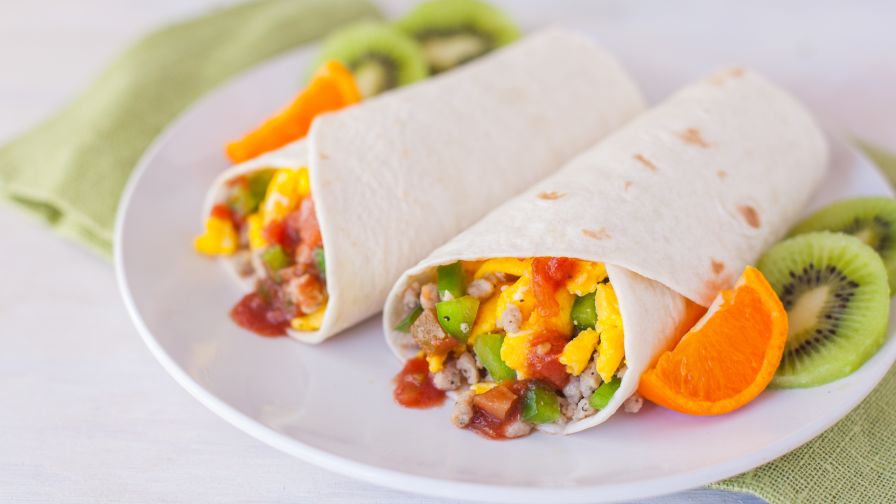 Super Spicy Breakfast Burritos