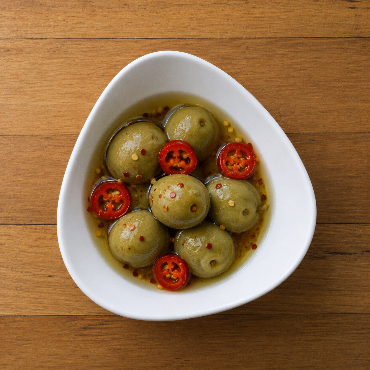 The Hot Pepper Pickled Tomatoes