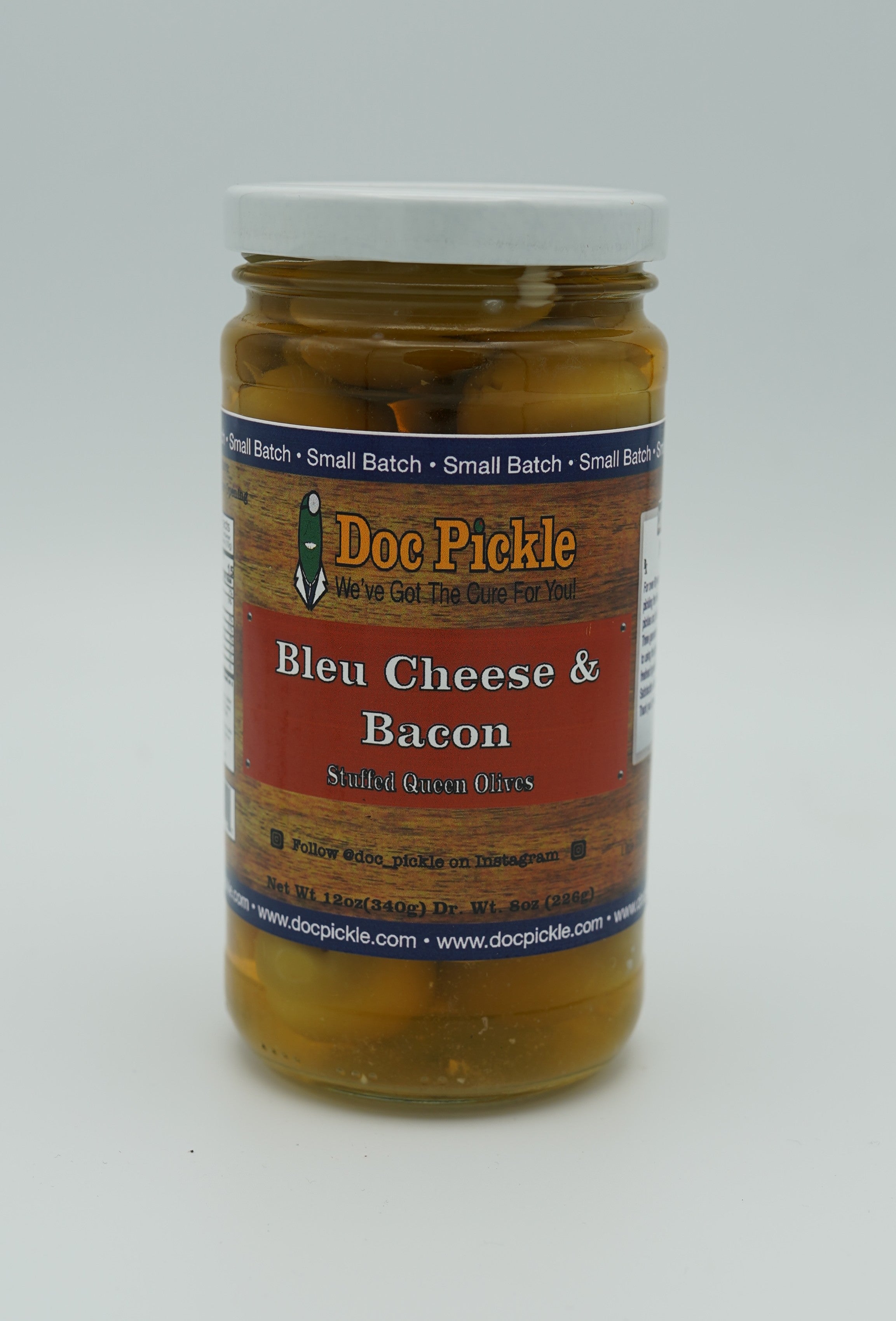 Small Batch Bleu Cheese & Bacon Stuffed Queen Olives