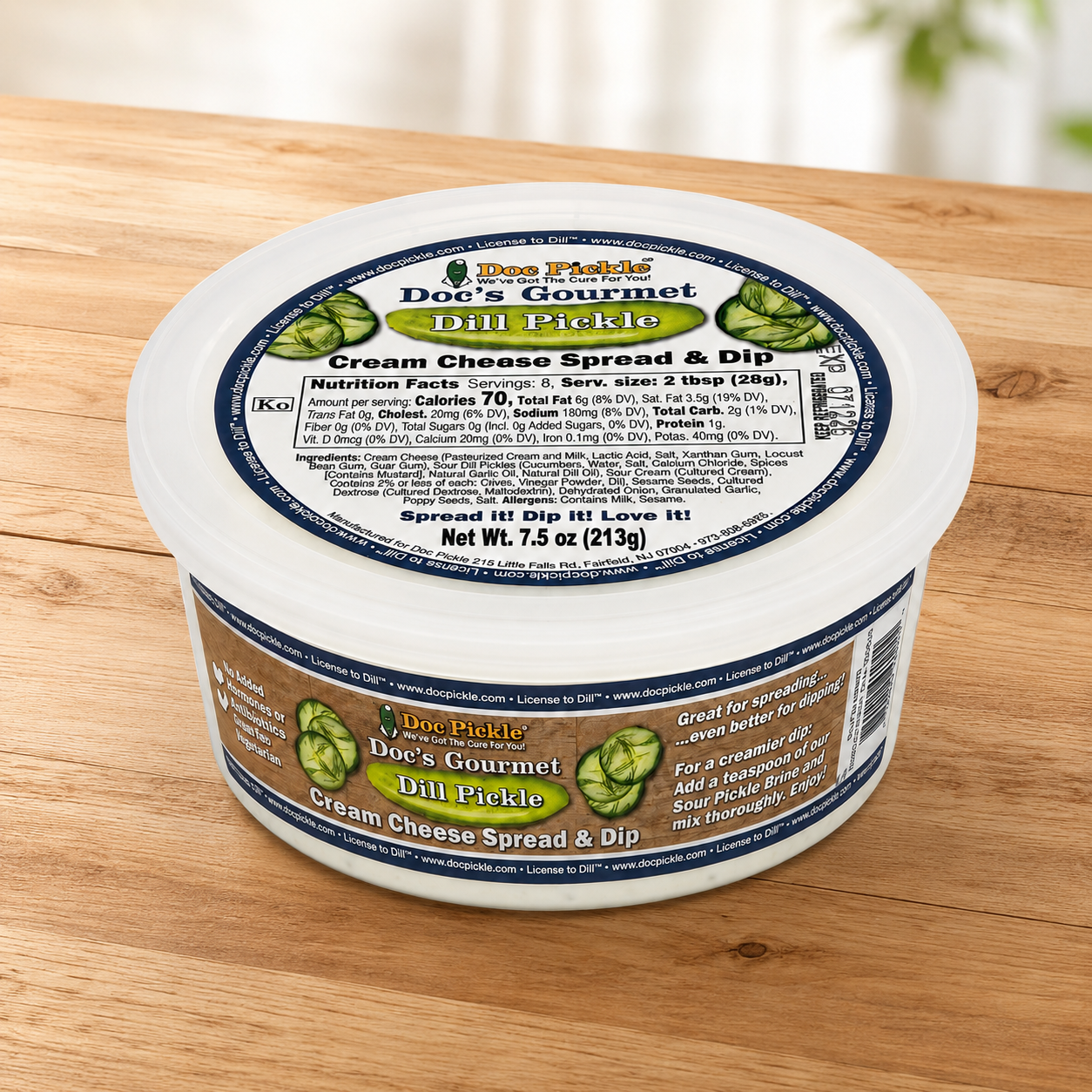Doc's Gourmet Dill Pickle Cream Cheese Spread & Dip