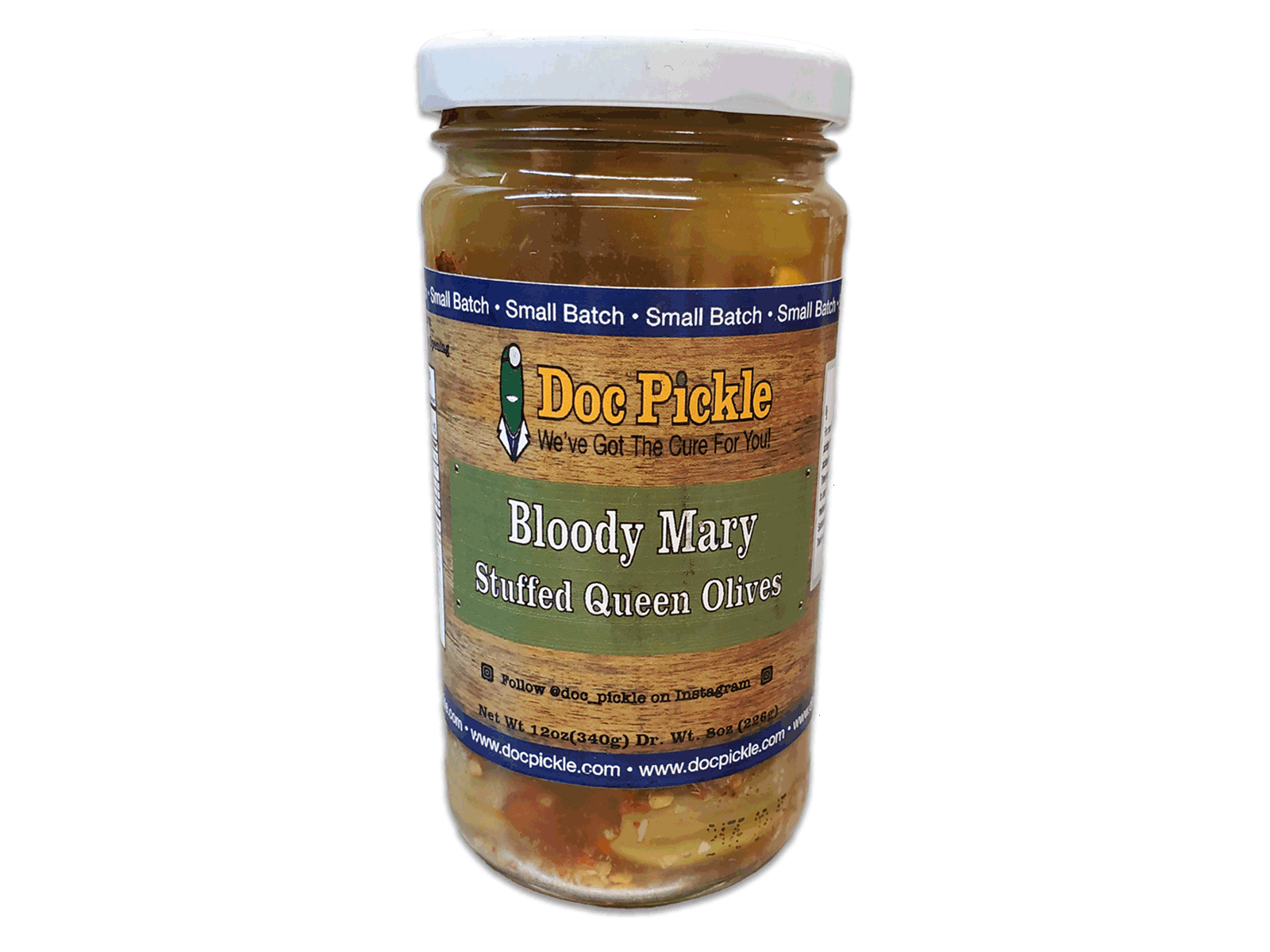 Small Batch Bloody Mary Stuffed Queen Olives - Doc Pickle